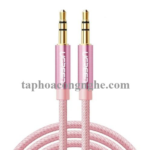 Ugreen 30817 3M màu Hồng Cáp âm thanh 2 đầu 3.5mm dương AV112 30030817